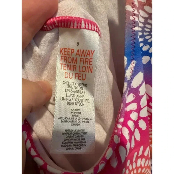 NWT Hatley Girls Eyelash Mandala One-Piece Swimsuit | Size 8 - Picture 4 of 5